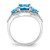 14k White Gold Blue Topaz and Diamond Ring - RM-EC136D9B-9979