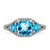 14k White Gold Blue Topaz and Diamond Ring - RM-EC136D9B-9979