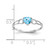14k White Gold Blue Topaz Birthstone Ring - XB-430D1FAF-3859