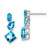 14k White Gold Blue Topaz Dangle Earrings - EM-885BB800-4258