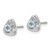 14k White Gold Blue Topaz Post Earrings - EM-46827A7F-1412