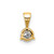 14k 1/3 carat Lab Grown Diamond VS/SI+ G+ Three Prong Solitare Pendant