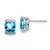 14k White Gold Blue Topaz Post Earrings - EM-EBD8FD30-7858
