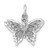 14k White Gold Butterfly Charm - WC-08FFF9DE-4466