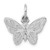 14k White Gold Butterfly Charm - WC-F618A087-1350