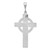 14k White Gold Celtic Cross Charm - CH-676D0394-2709