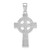 14k White Gold Celtic Cross Pendant - K5-57A1B708-1195