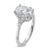 14k White Gold Certified Lab Grown Diamond VS/SI+ G+ Oval & Trillion 3 Stone Complete Engagement Ring - RM-4ADC6766-4240
