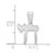 14k White Gold Chai Pendant - M1-ADD39639-5649