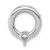 14k White Gold Circle 4.4mm Diamond Chain Slide Mtg