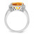 14k White Gold Citrine and Diamond Ring - RM-4DE91CBA-9123