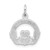 14k White Gold Claddagh Charm - WC-C95DC54D-9069