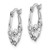 14k White Gold Claddagh Hoop Earrings - TC-02D81B73-2993
