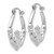 14k White Gold Claddagh Hoop Earrings - TC-1554B9A4-3856