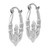 14k White Gold Claddagh Hoop Earrings - TC-75AC2C62-2385