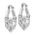 14k White Gold Claddagh Hoop Earrings - TC-E0B06167-9026