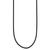 14k White Gold Clasp 2mm 20 inch Black Leather Cord Necklace