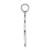 14k White Gold Comb and Scissors Charm