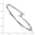 14k White Gold Complete 1/2 carat A Diamond Hinged Oval Bangle Bracelet