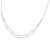 14k White Gold Complete 1/2 carat Diamond Multi-Station Double Strand 18 inch Necklace