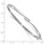 14k White Gold Complete 3-Stone 1/8 carat A Diamond Hinged Oval Bangle Bracelet
