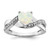 14k White Gold Created Opal and Diamond Heart Ring RM-C78D75AF-1923