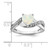 14k White Gold Created Opal and Diamond Heart Ring RM-C78D75AF-1923