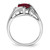 14k White Gold Created Ruby and Diamond Heart Ring - RM-D03E78CF-3953
