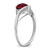 14k White Gold Created Ruby and Diamond Heart Ring - RM-D03E78CF-3953