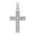 14K White Gold Cross Charm - K8-CD13851C-3031