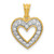 14k 1/4ct. Diamond Heart Pendant - PM-76B57193-9000