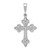 14k White Gold Cross Pendant - K3-F433D039-8388