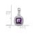 14k White Gold Cushion Amethyst and Diamond Pendant - PM-BE3B87B8-8067