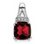 14k White Gold Cushion Garnet and Diamond Pendant - PM-3FA982DC-7274