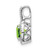 14k White Gold Cushion Peridot and Diamond Pendant - PM-F4B92AC8-8975