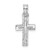 14K White Gold D/C Cross Charm