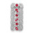 14k White Gold Diamond and .17 Ruby Fancy Chain Slide