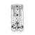 14k White Gold Diamond and .17 Ruby Fancy Chain Slide