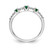 14k White Gold Diamond and Emerald 3-Stone Ring - RM-4BF4E2DE-9519