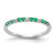 14k White Gold Diamond and Emerald Band - RM-D1D063A0-3203