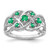 14k White Gold Diamond and Emerald Fancy Ring - RM-53BF62C0-3452