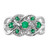 14k White Gold Diamond and Emerald Fancy Ring - RM-53BF62C0-3452