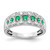 14k White Gold Diamond and Emerald Fancy Ring - RM-E980B7DE-5608