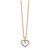 14k 1/6 carat Diamond Heart Pendant 18 inch Necklace