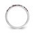 14k White Gold Diamond and Ruby Band - RM-D9FA82DE-5935