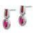 14k White Gold Diamond and Ruby Earrings - EM-7A0C713B-3834