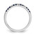 14k White Gold Diamond and Sapphire Band - RM-73B7125E-4981