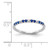 14k White Gold Diamond and Sapphire Band - RM-73B7125E-4981