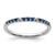 14k White Gold Diamond and Sapphire Band - RM-7728E88E-4788