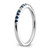 14k White Gold Diamond and Sapphire Band - RM-7728E88E-4788